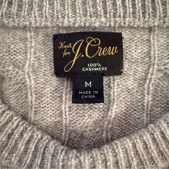 J. Crew 100% Cashmere Cable Sweater - Picture 5 of 8